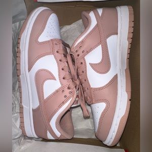 Brand new Nike Dunk Low White/Rose Whisper